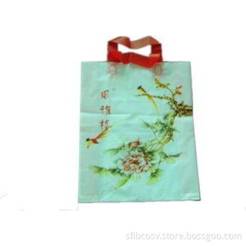 Recyclable Die Cut Handle Plastic Bags For Retail Shopping